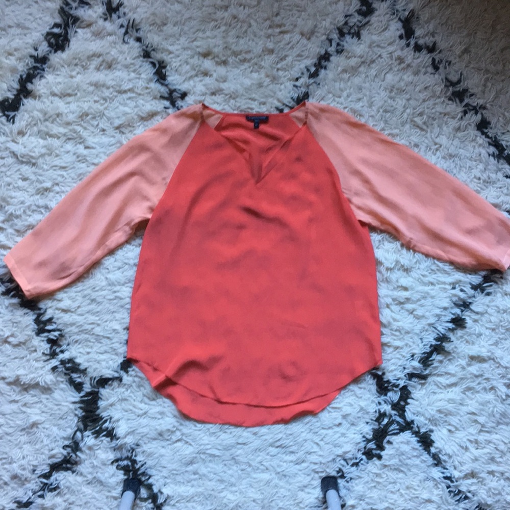 Eileen Fisher Silk Raglan Sleeve Blouse